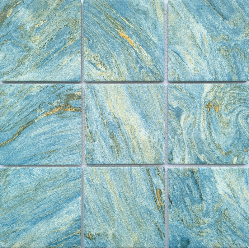 97 Vintage Rusty Stone Mosaic Ceramic