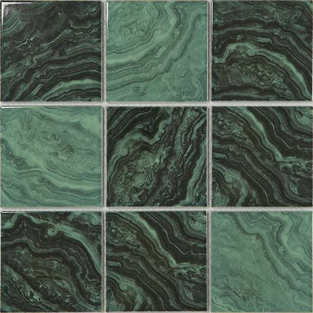 Dark Green Inkjet Series Indoor Tile