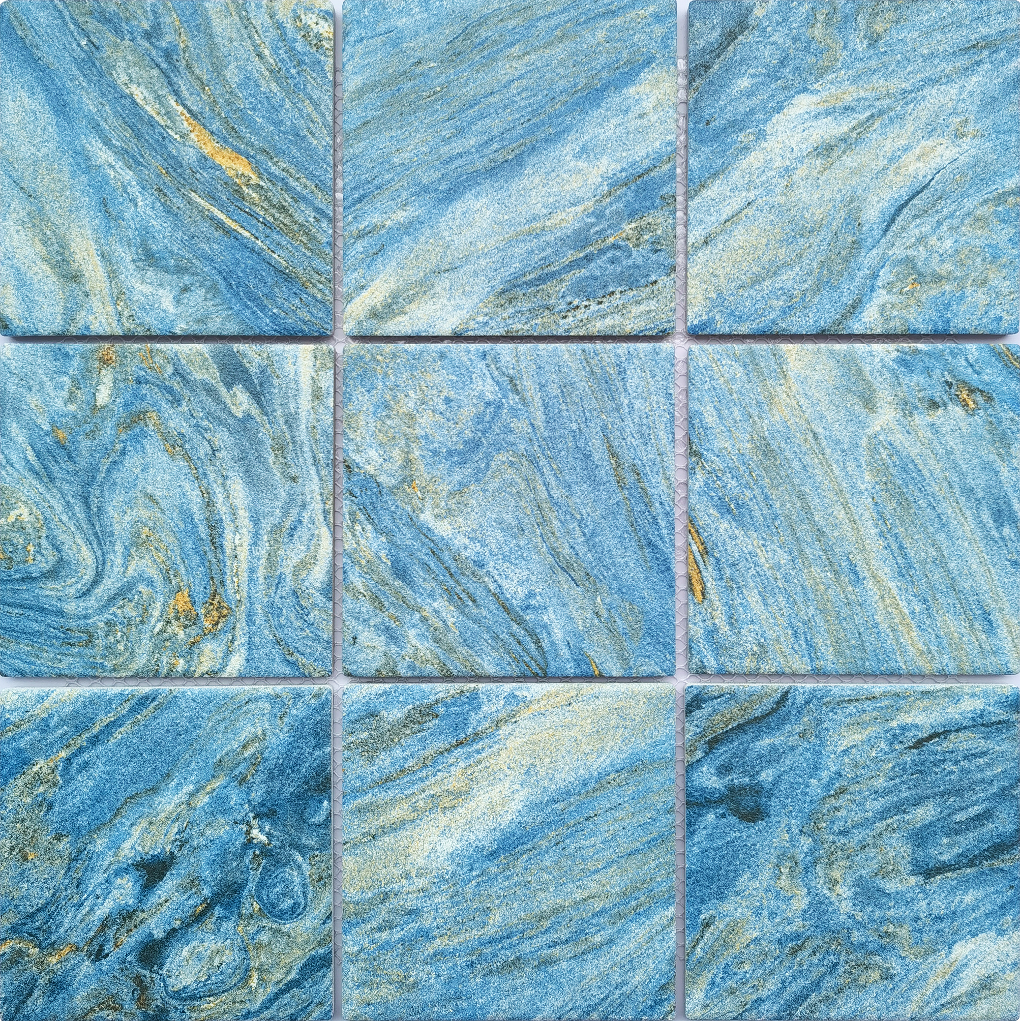 97 Vintage Rusty Stone Mosaic Ceramic