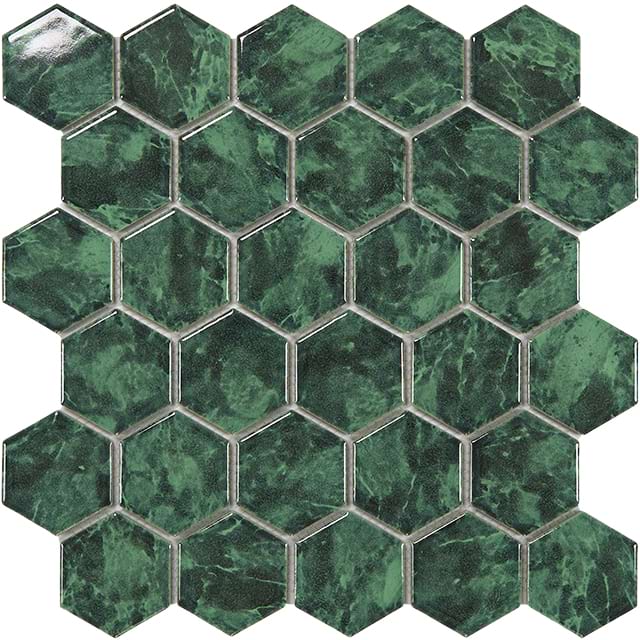 Dark Green Inkjet Series Indoor Tile